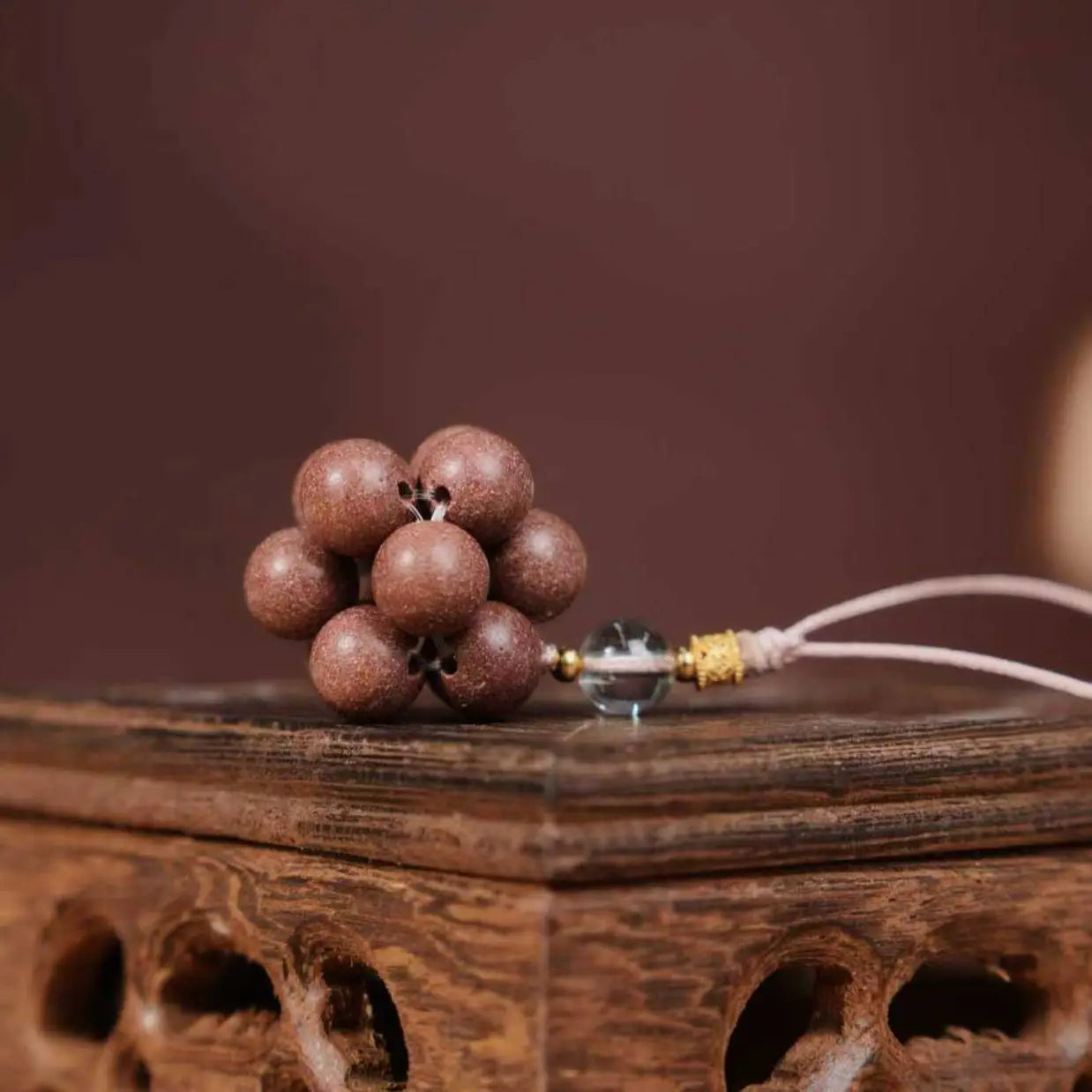 Tiantaishan Handmade Incense Bead Phone Charm – Guangyuan Fragrance | Ancient Chinese Heritage Accessory Aoao Toys