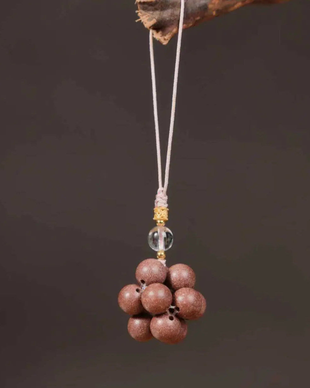 Tiantaishan Handmade Incense Bead Phone Charm – Guangyuan Fragrance | Ancient Chinese Heritage Accessory Aoao Toys