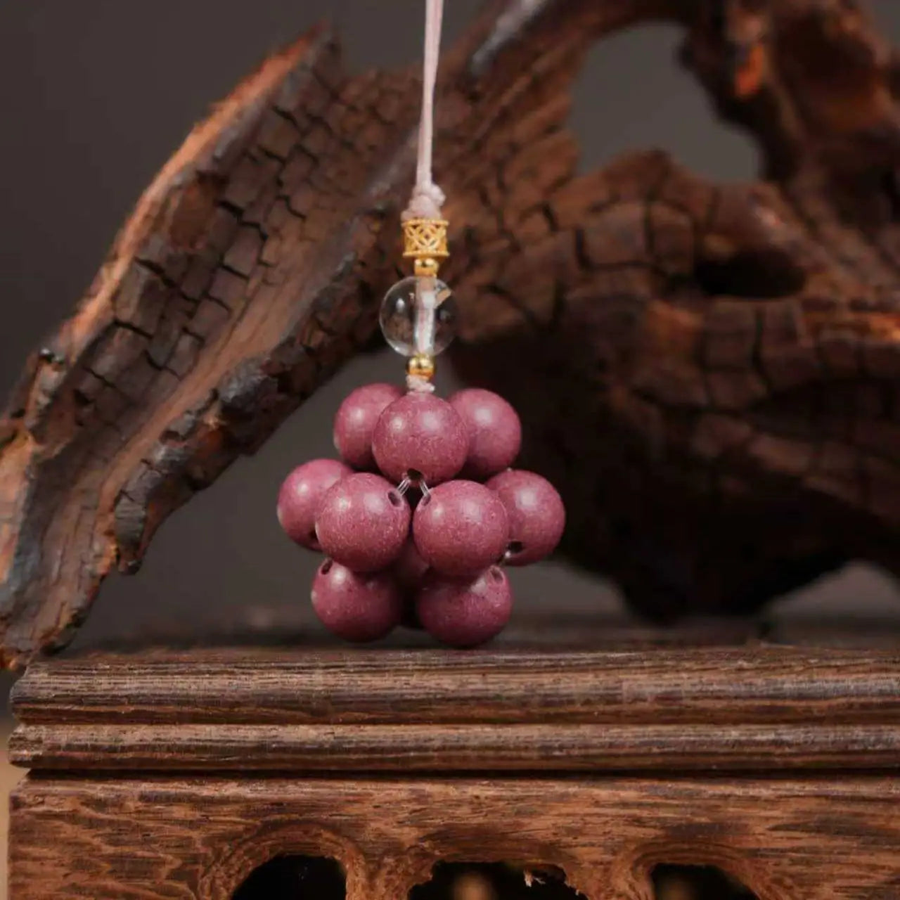 Tiantaishan Handmade Incense Bead Phone Charm – Guangyuan Fragrance | Ancient Chinese Heritage Accessory Aoao Toys