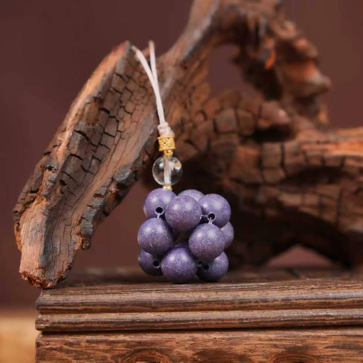 Tiantaishan Handmade Incense Bead Phone Charm – Guangyuan Fragrance | Ancient Chinese Heritage Accessory Aoao Toys