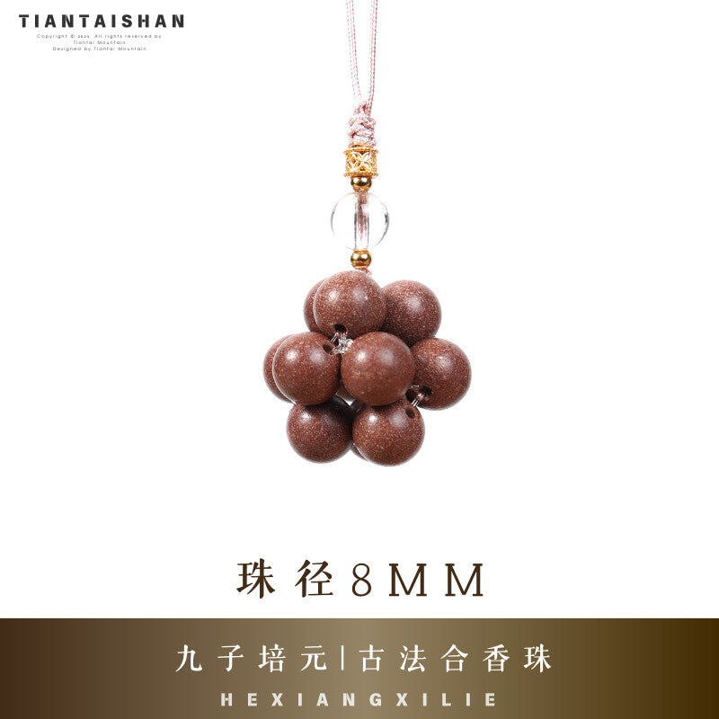 Tiantaishan Handmade Incense Bead Phone Charm – Guangyuan Fragrance | Ancient Chinese Heritage Accessory Aoao Toys