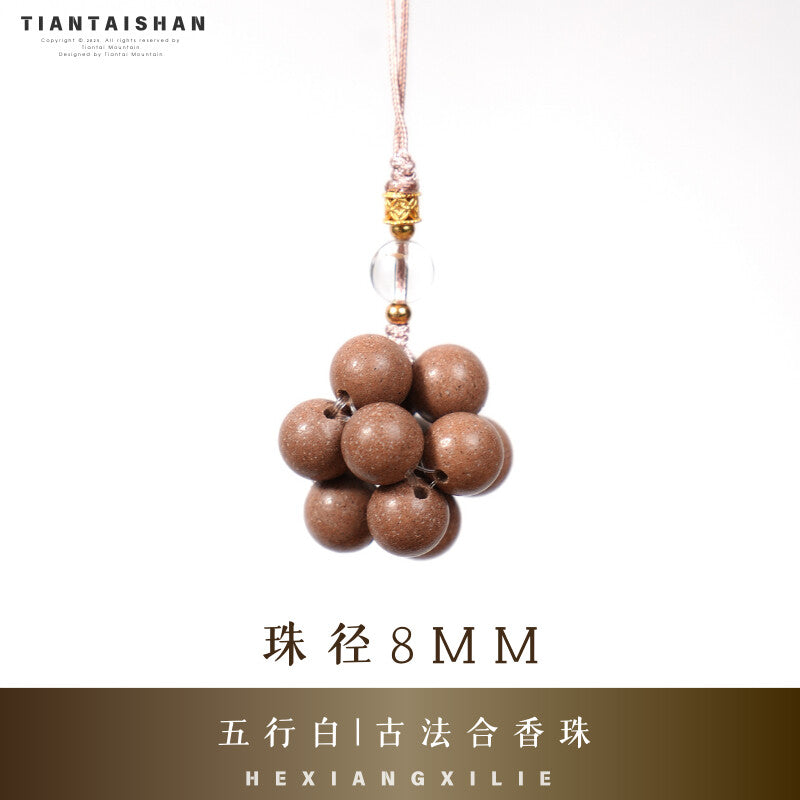 Tiantaishan Handmade Incense Bead Phone Charm – Guangyuan Fragrance | Ancient Chinese Heritage Accessory Aoao Toys
