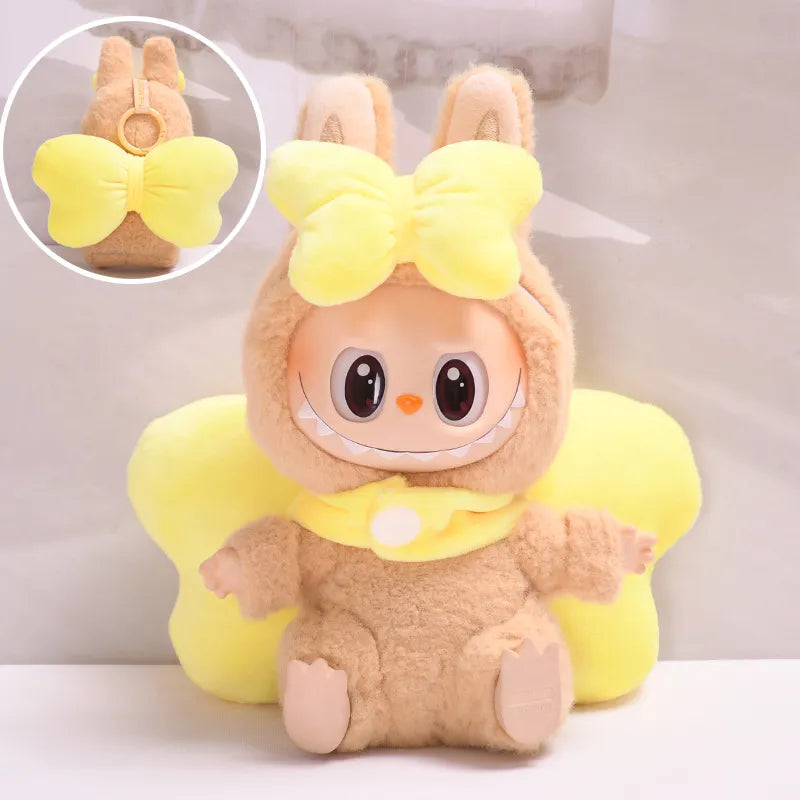 Labubu Yellow Marie Cat Velvet Bow Outfit Set (Outfit Only, Doll Not Included • Vintage Velvet Design • Ages 14+ Collector-Grade Doll Clothes)