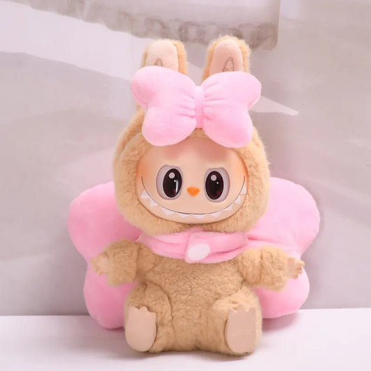 👗 Labubu Pink Marie Cat Velvet Bow Outfit Set (Outfit Only, Doll Not Included • Adorable Pink Velvet Design • Ages 6+)