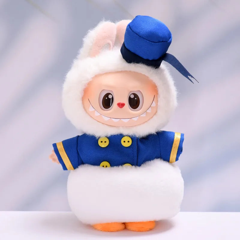 👗 Labubu Duck Sailor Suit Outfit • Miniature Maritime Charm for Labubu Dolls (Outfit Only, Doll Not Included • Satellite/Mini Style • Ages 6+)