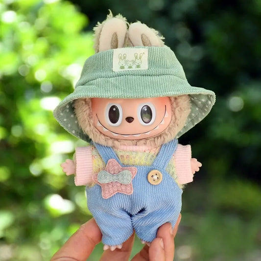 👚 Labubu's Denim Macaron Style Outfit (Labubu's Exclusive Outfit, Suitable for Ages 6 and Above, Doll Not Included)