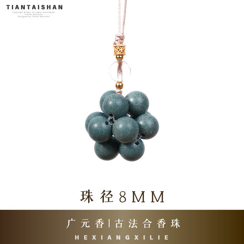 Tiantaishan Handmade Incense Bead Phone Charm – Guangyuan Fragrance | Ancient Chinese Heritage Accessory Aoao Toys