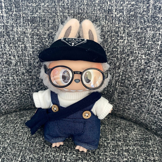 🌟 Cleanfit Overalls Labubu Outfit (Gen 1 & 2)Doll & other accessories not included