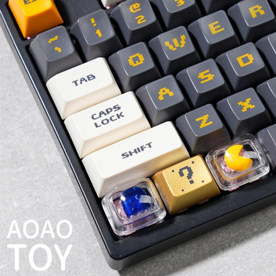 Video Game Keycaps – Unique 3D Design for 75 and 98 Keyboards