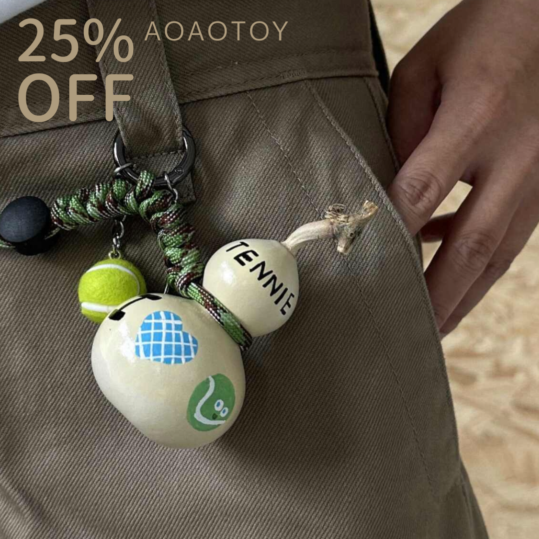 Lucky Gourd Series: Hand-Painted Keychain