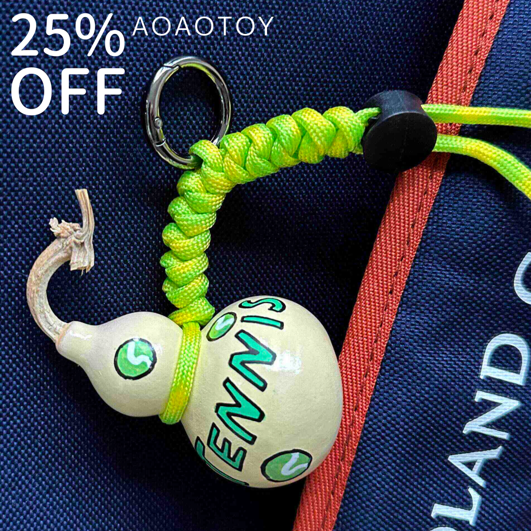 Lucky Gourd Series: Hand-Painted Keychain