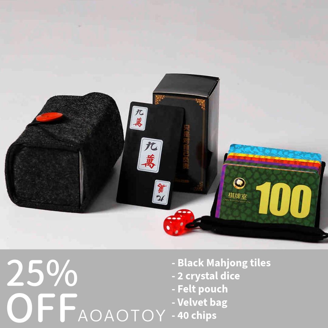 Mahjong Series: Waterproof Mahjong Set aoaotoy