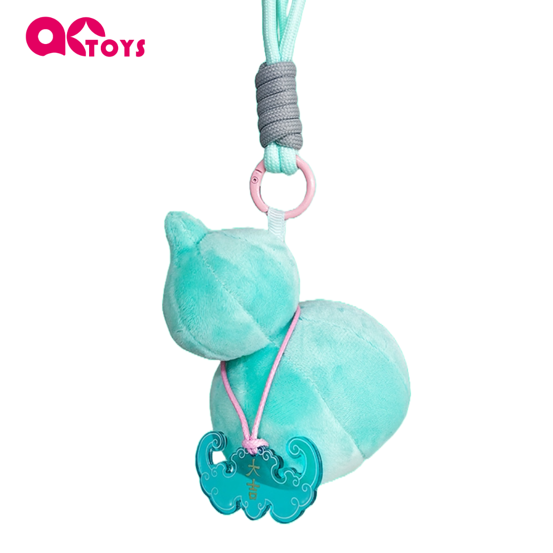 Lucky Gourd Plush Keychain – Cute Backpack Charm for Girls aoaotoy