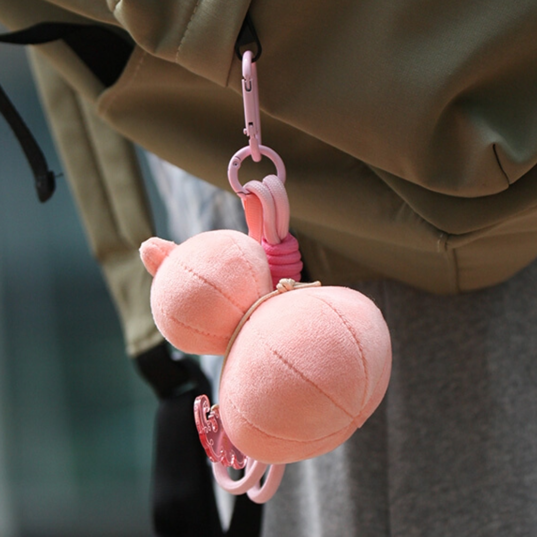 Lucky Gourd Plush Keychain – Cute Backpack Charm for Girls