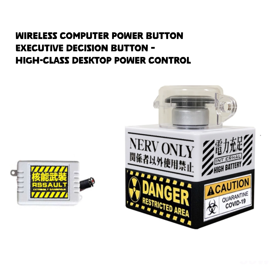 Wireless Desktop Power Switch for PC – DIY Nuclear Launch Button Style