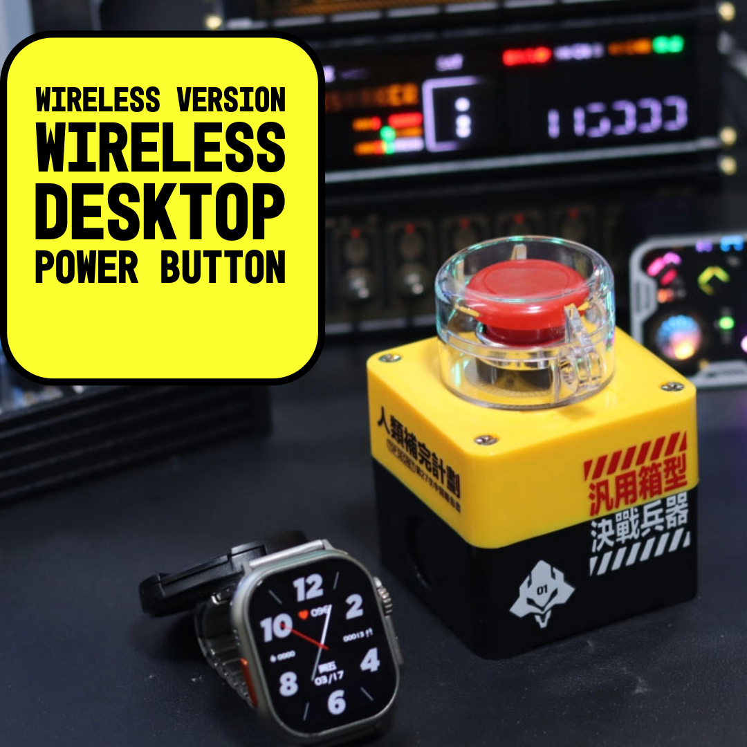 Wireless Desktop Power Switch for PC – DIY Nuclear Launch Button Style