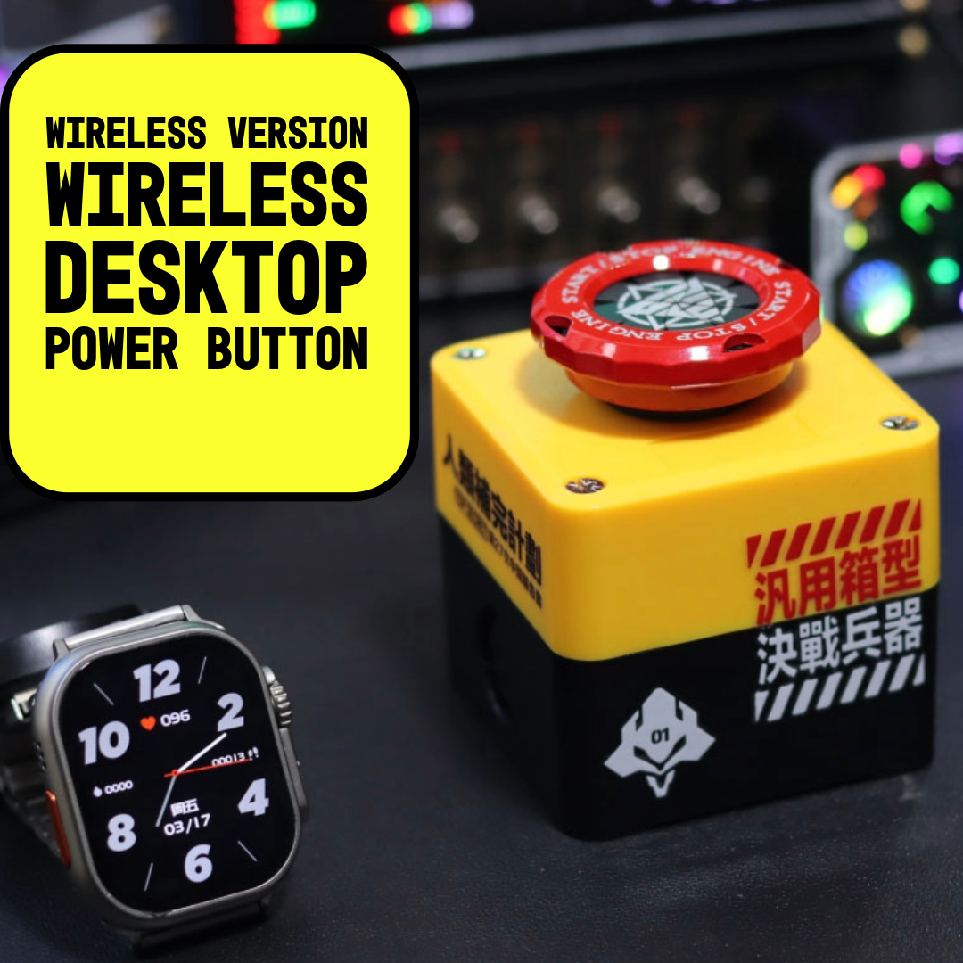 Wireless Desktop Power Switch for PC – DIY Nuclear Launch Button Style