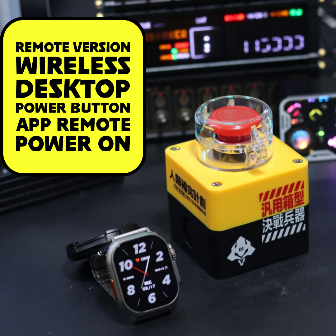 Wireless Desktop Power Switch for PC – DIY Nuclear Launch Button Style