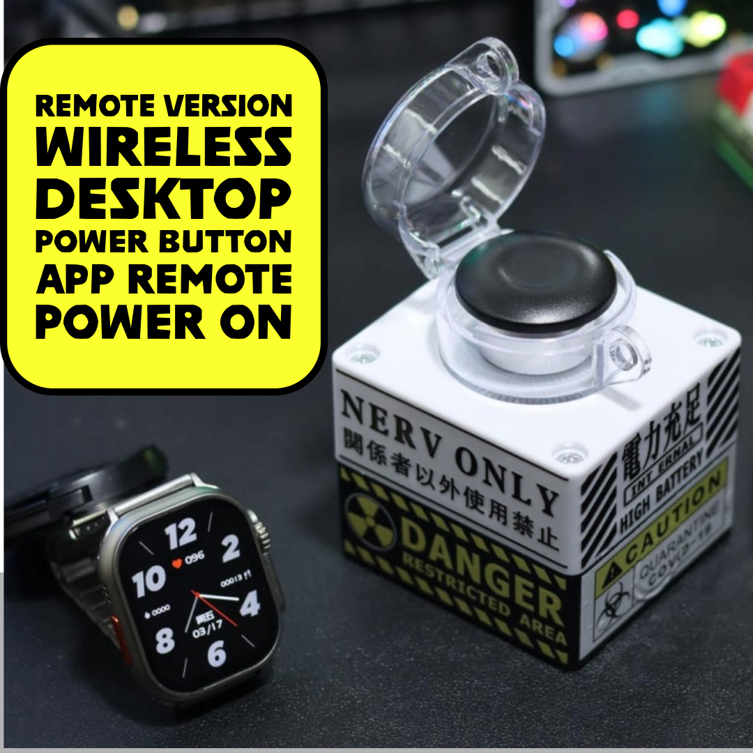 Wireless Desktop Power Switch for PC – DIY Nuclear Launch Button Style