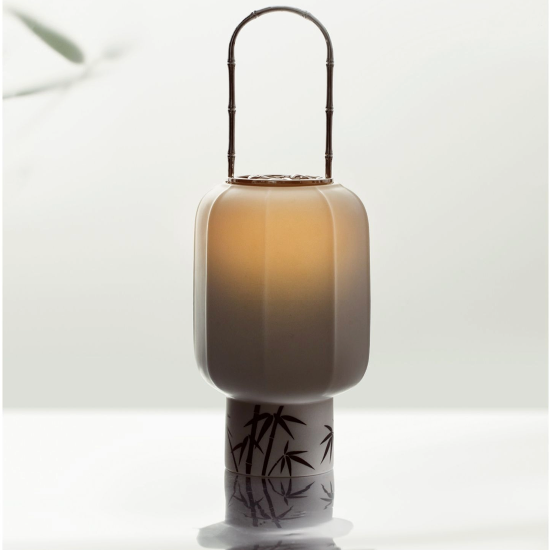 Man Song | Bamboo & Plum Blossom Ambient Lamp – Elegant Traditional-Style Lighting Gift Set