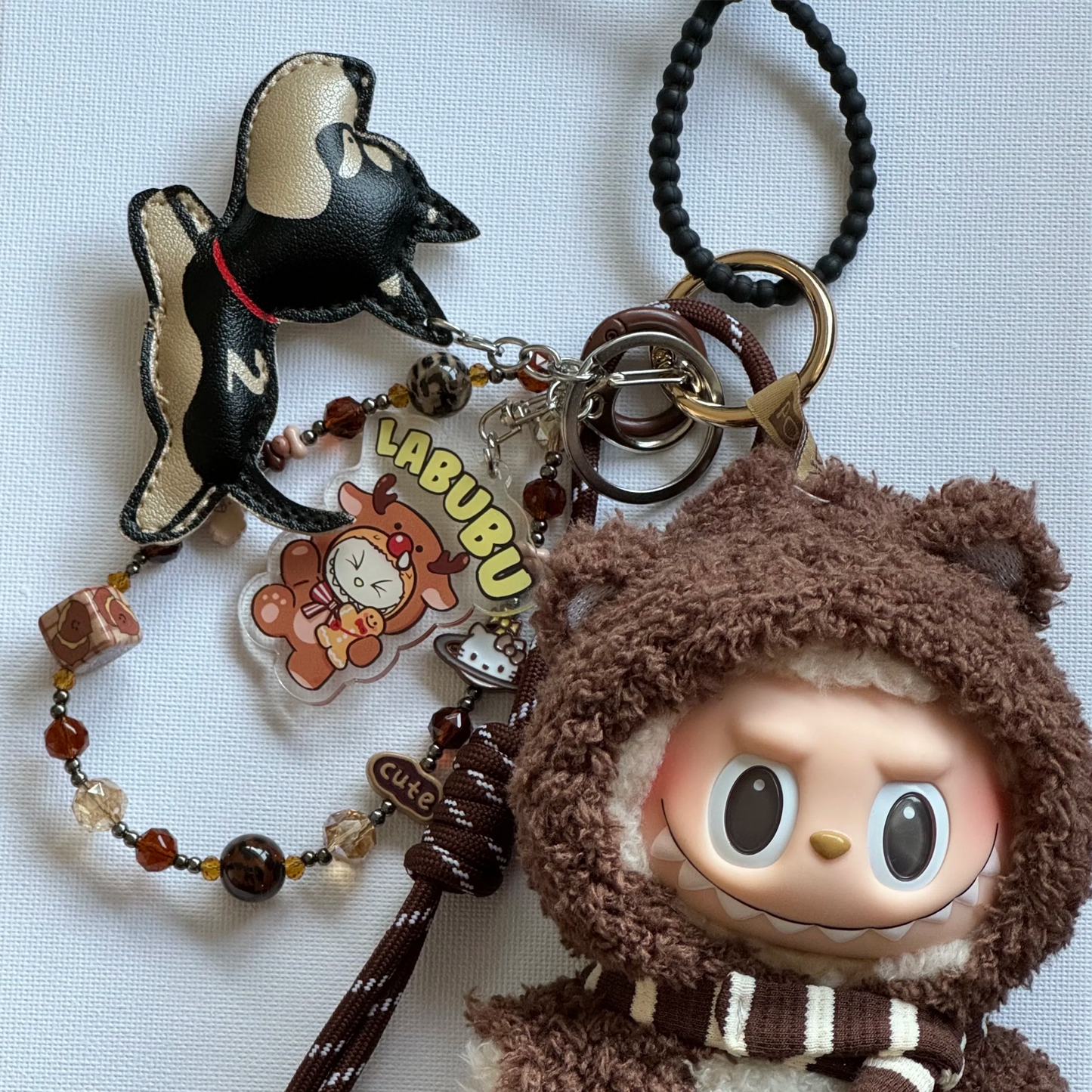 🌟 Disguise Bear Labubu Outfit (Gen 1 & 2) Cute Bear-Themed 2-Piece Set • Trendy Disguise Bear Two-Piece Set
