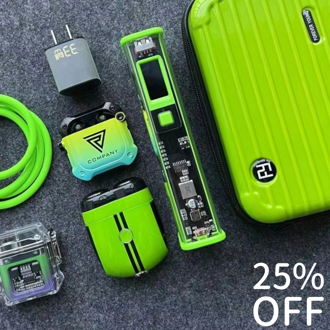 Green Ghost Series: CyberPunk Ultimate Travel Accessory Pack