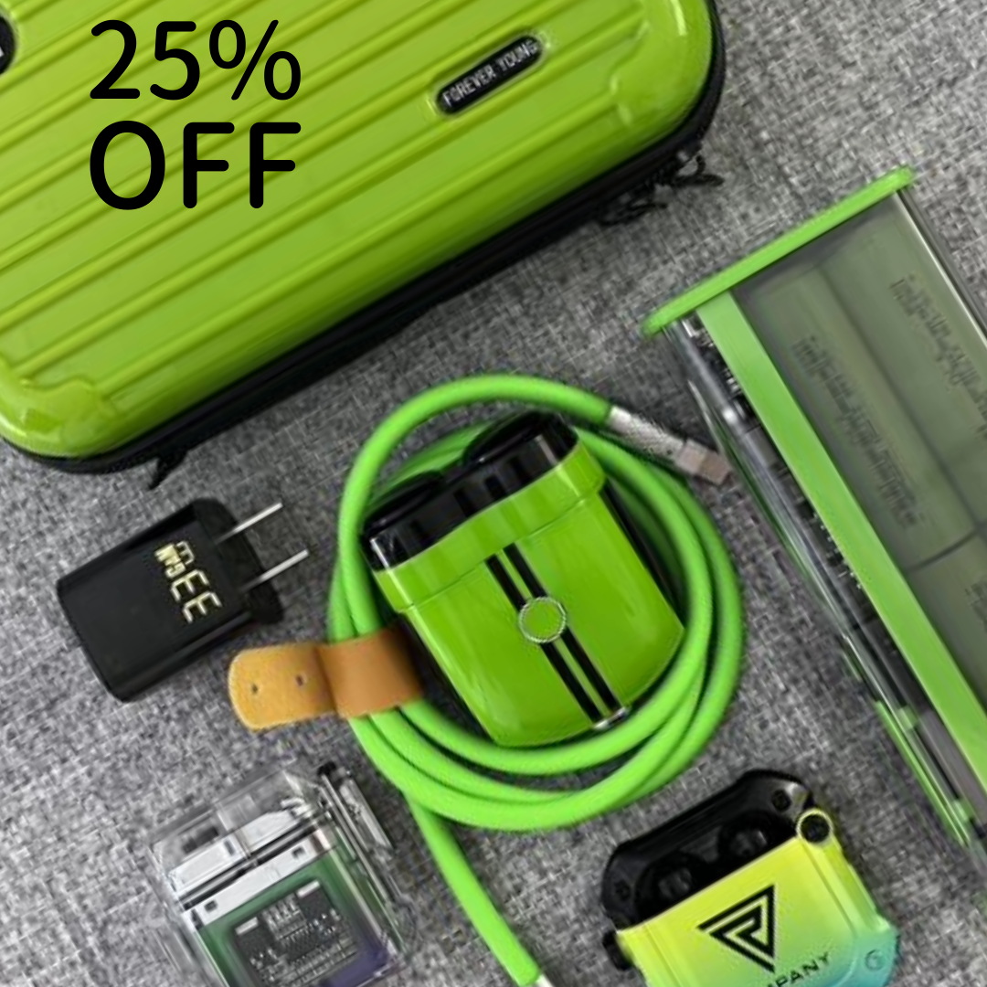 Green Ghost Series: CyberPunk Ultimate Travel Accessory Pack