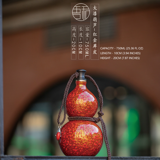 Wuhe Lacquer Gourd Tea Pot – Intangible Heritage for Personal Wealth Aoao Toys