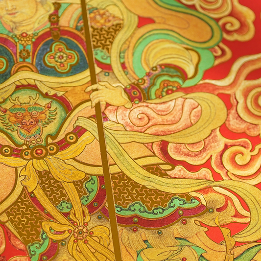 New Year Painting of Door Gods Qin Qiong and Yu Chi Gong for the 2025 Yisi Snake Year (Process Completed) Aoao Toys