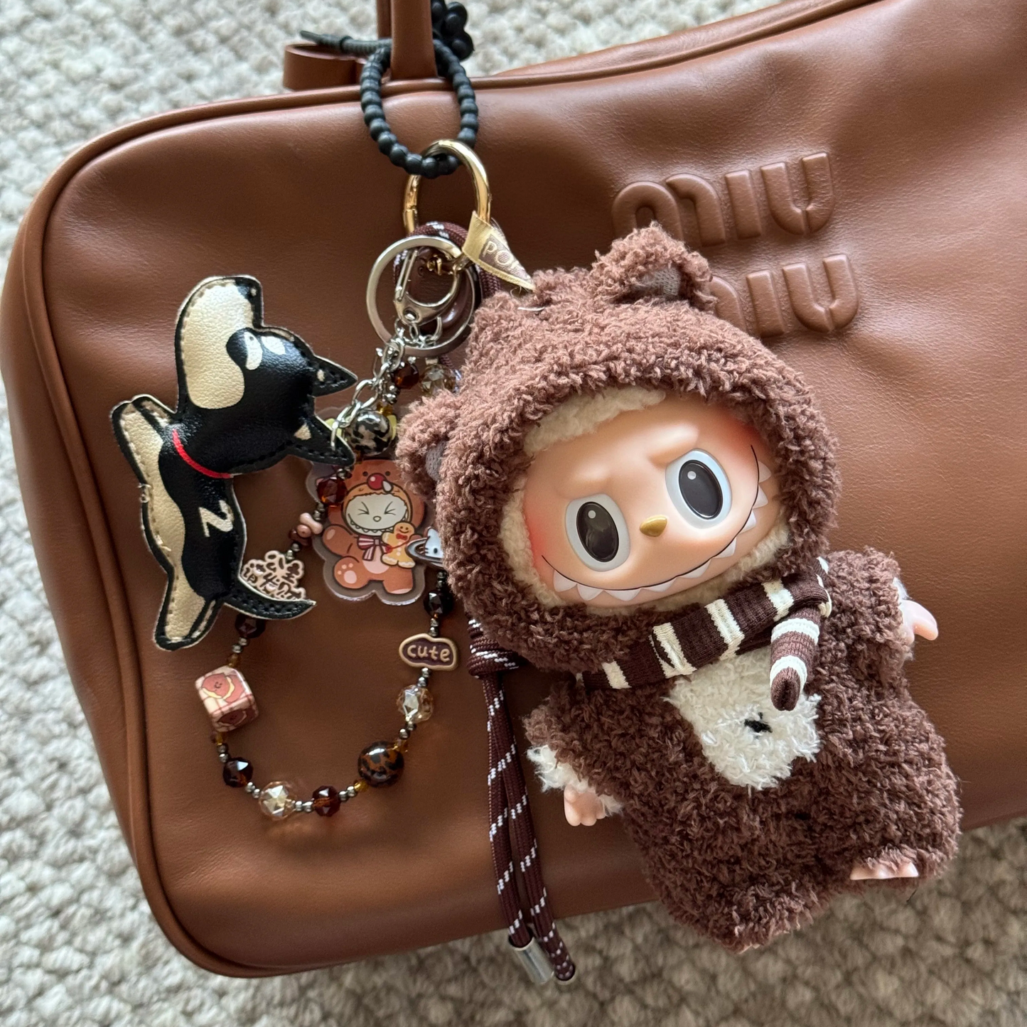 🌟 Disguise Bear Labubu Outfit (Gen 1 & 2) Cute Bear-Themed 2-Piece Set • Trendy Disguise Bear Two-Piece Set