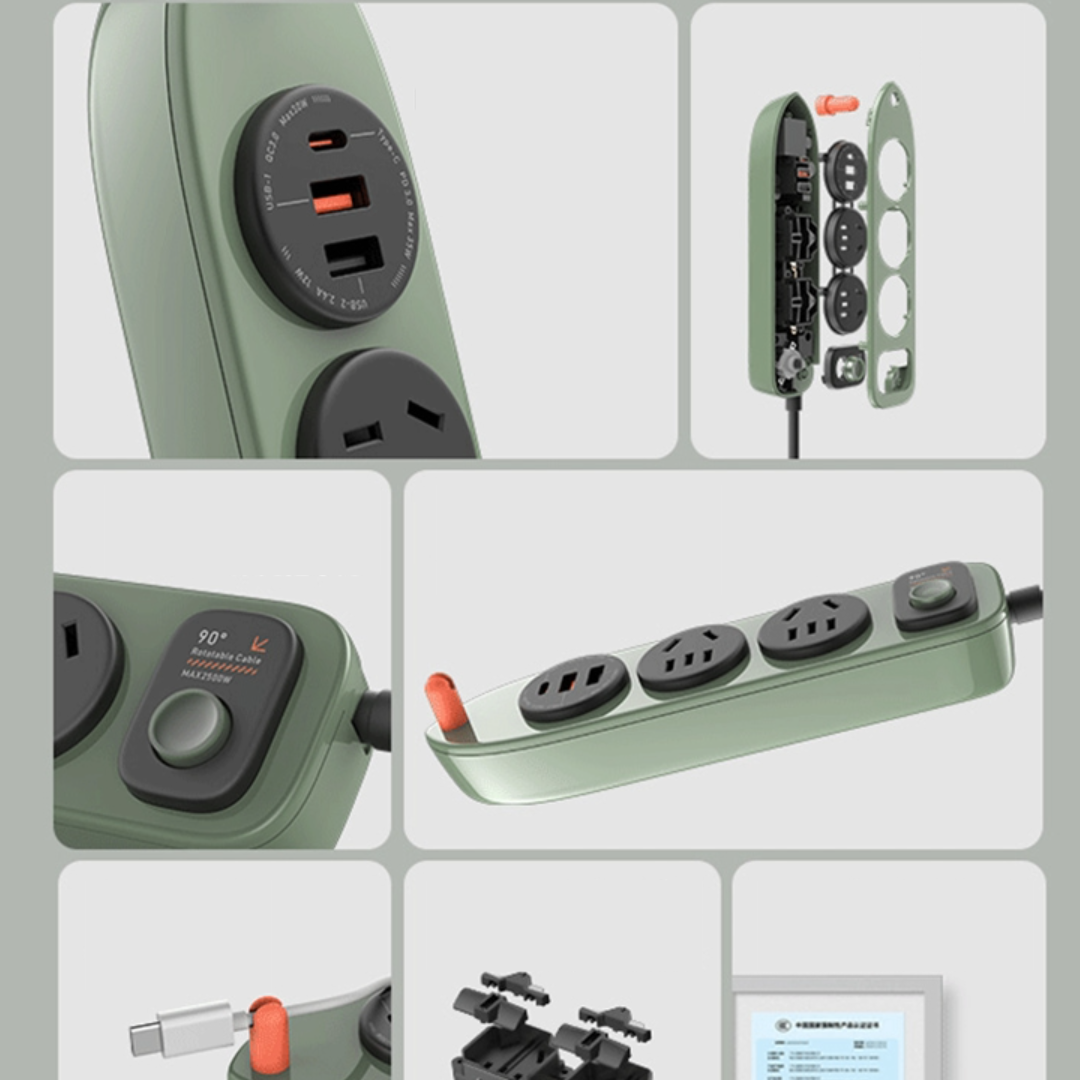 35W Fast Charging Desktop Power Strip