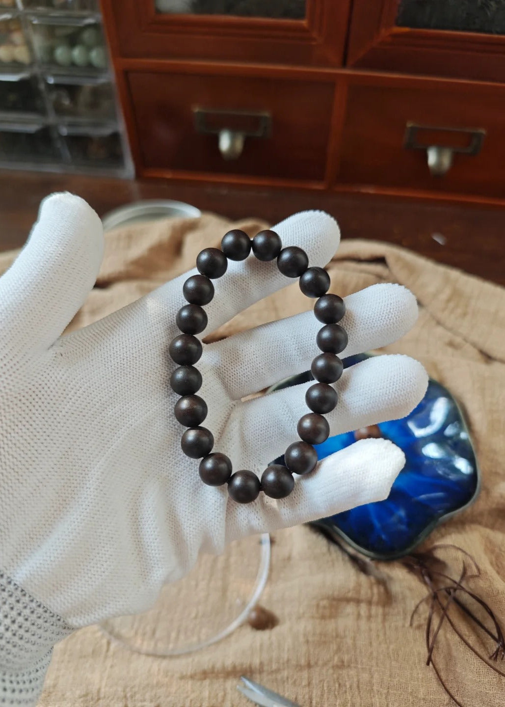 Natural Herbal Incense Bead Bracelet – Handcrafted Aromatic Jewelry with Gift Box Aoao Toys