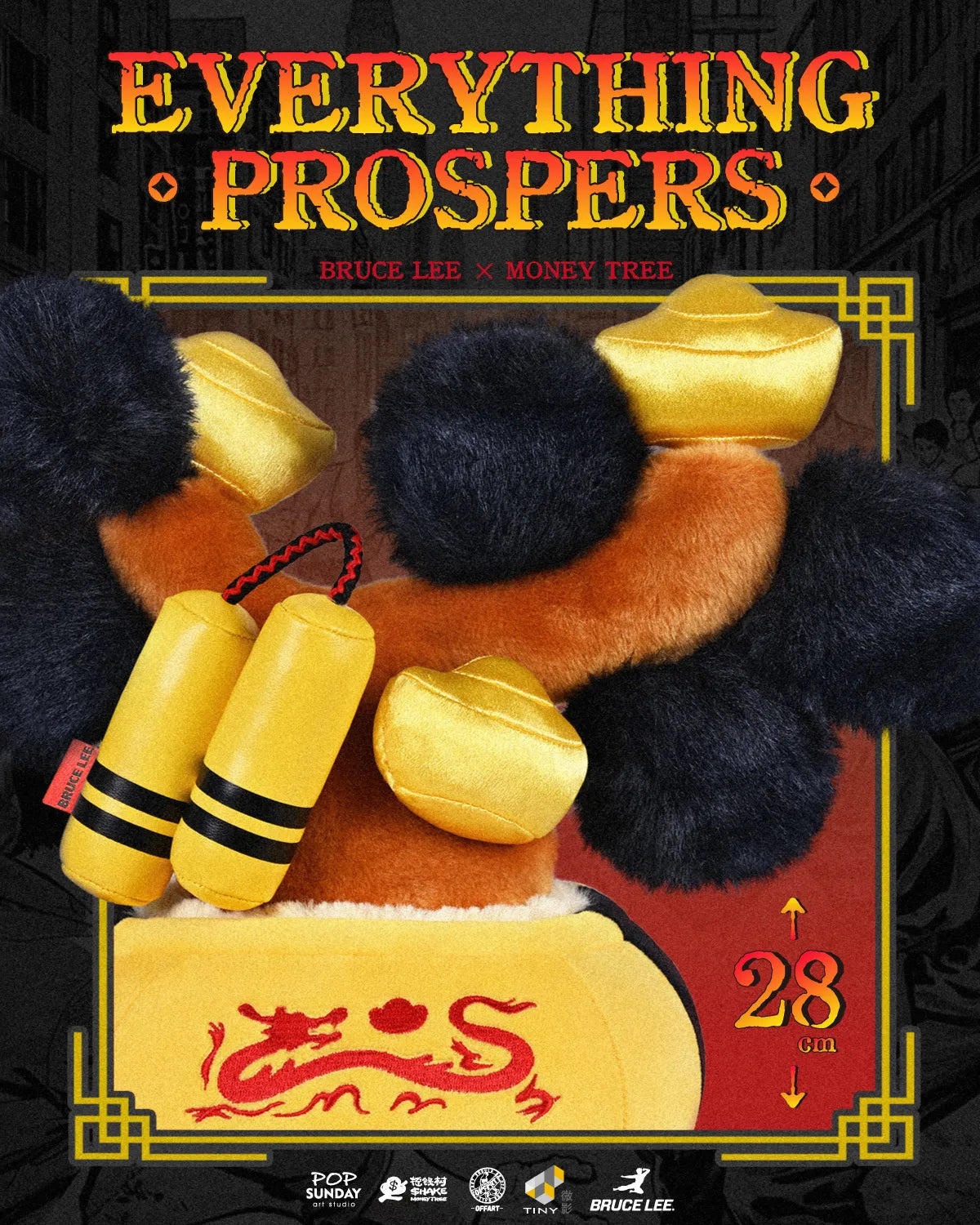 🍀 POP SUNDAY | Fortune Dragon & Money Tree Plush Ornament – “萬事興龍” ✨ POP SUNDAY