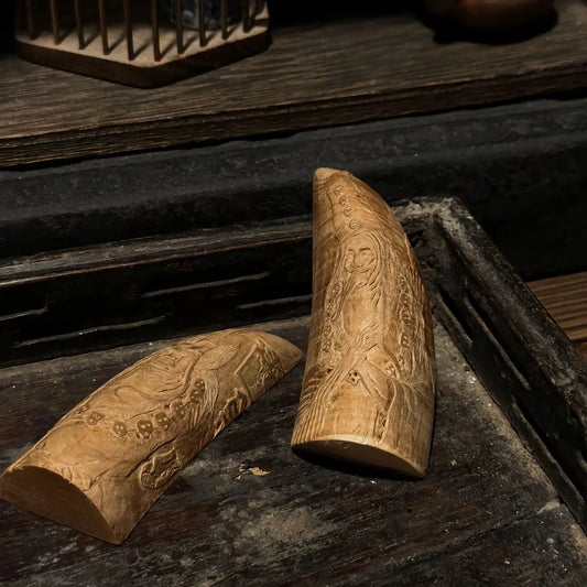 GOEMON | Customizable Daoist-Inspired Hand-Carved Jujube Wood Divination Cup Aoao Toys