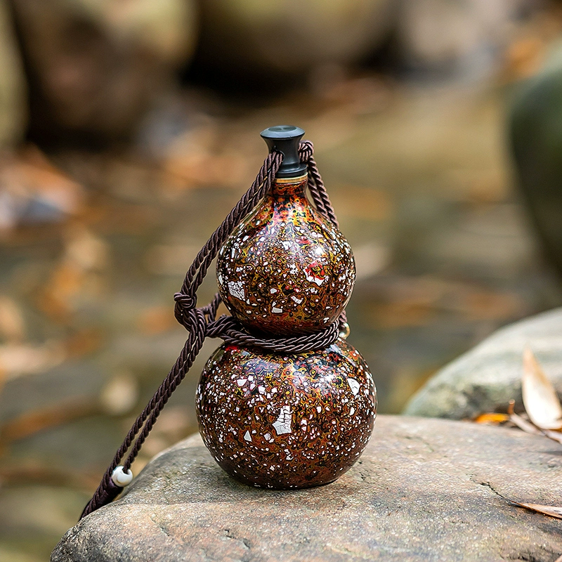 Wuhe Lacquer Gourd Wine Pot – Handcrafted Symbol of Personal Wealth & Summer Elegance Aoao Toys