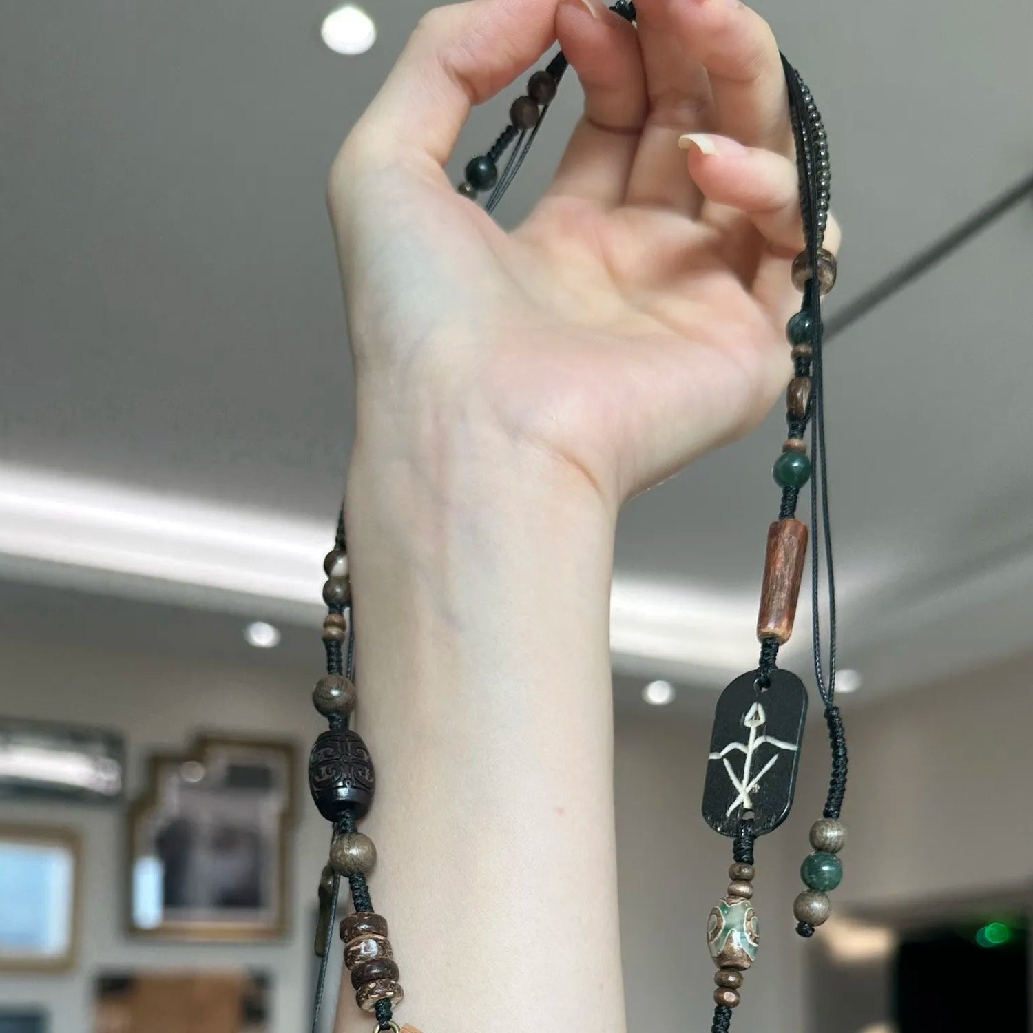 New Chinese-Style Adjustable Necklace · Tibetan Mountain Ghost Forest Amulet Jewelry Aoao Toys