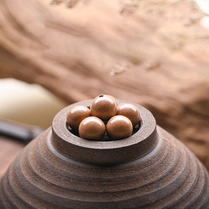 Shangfeng Five Elements Incense Beads | Natural Agarwood & Sandalwood DIY Beads (0.24" · 0.31" · 0.55") Aoao Toys