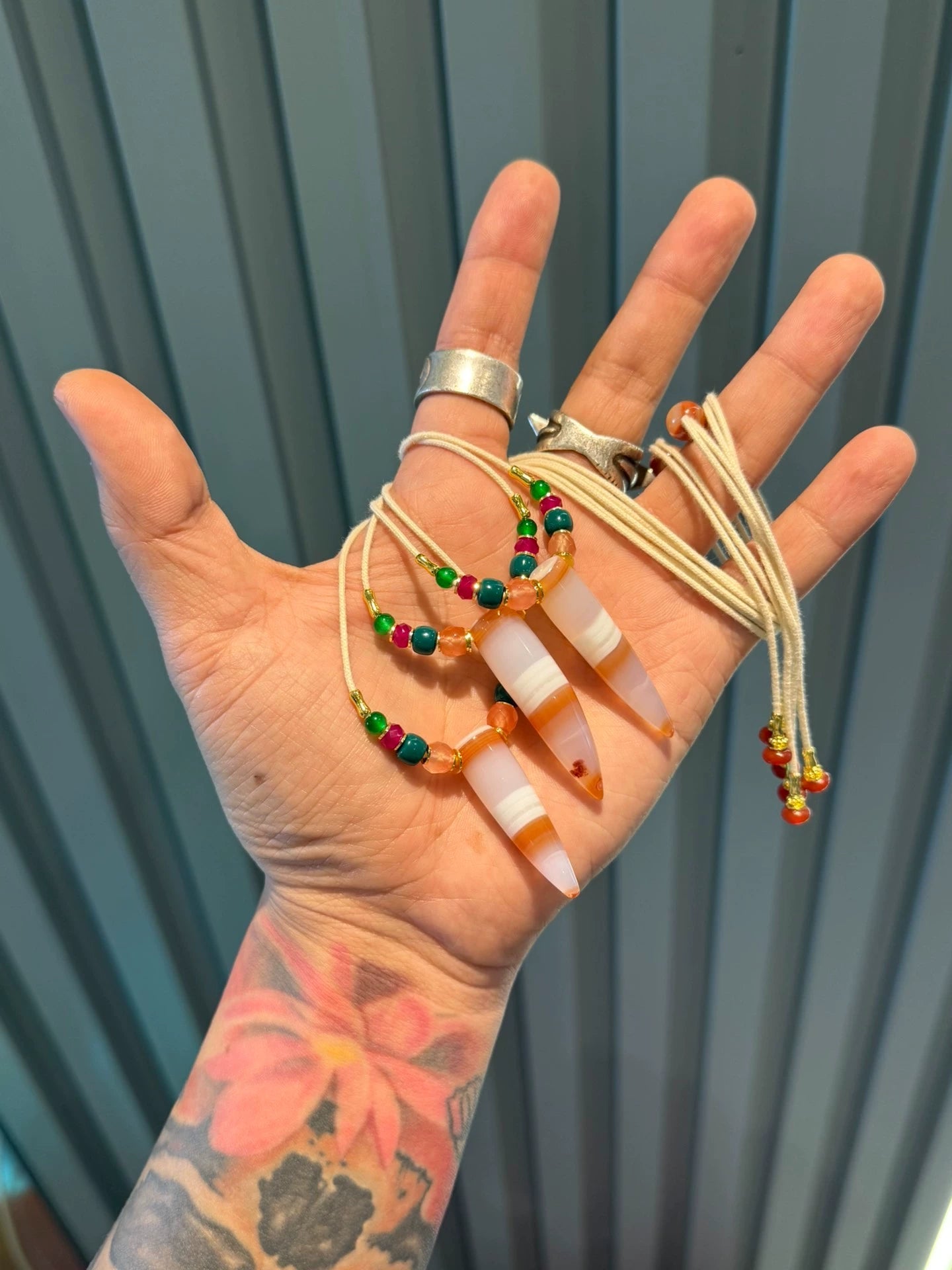Tibetan Sardonyx Horn Bead Necklace • Cultural Fusion Masterpiece Aoao Toys