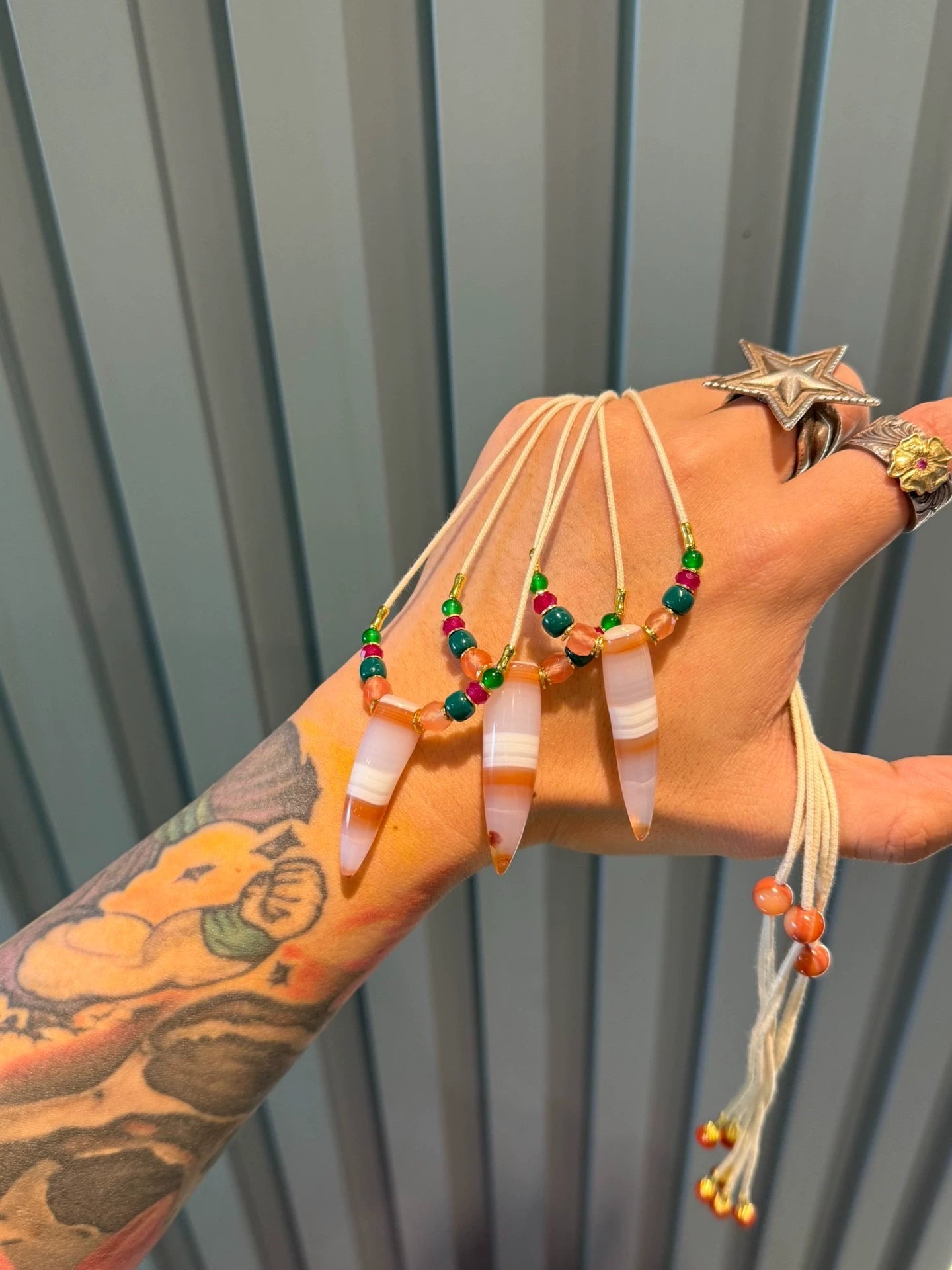 Tibetan Sardonyx Horn Bead Necklace • Cultural Fusion Masterpiece Aoao Toys