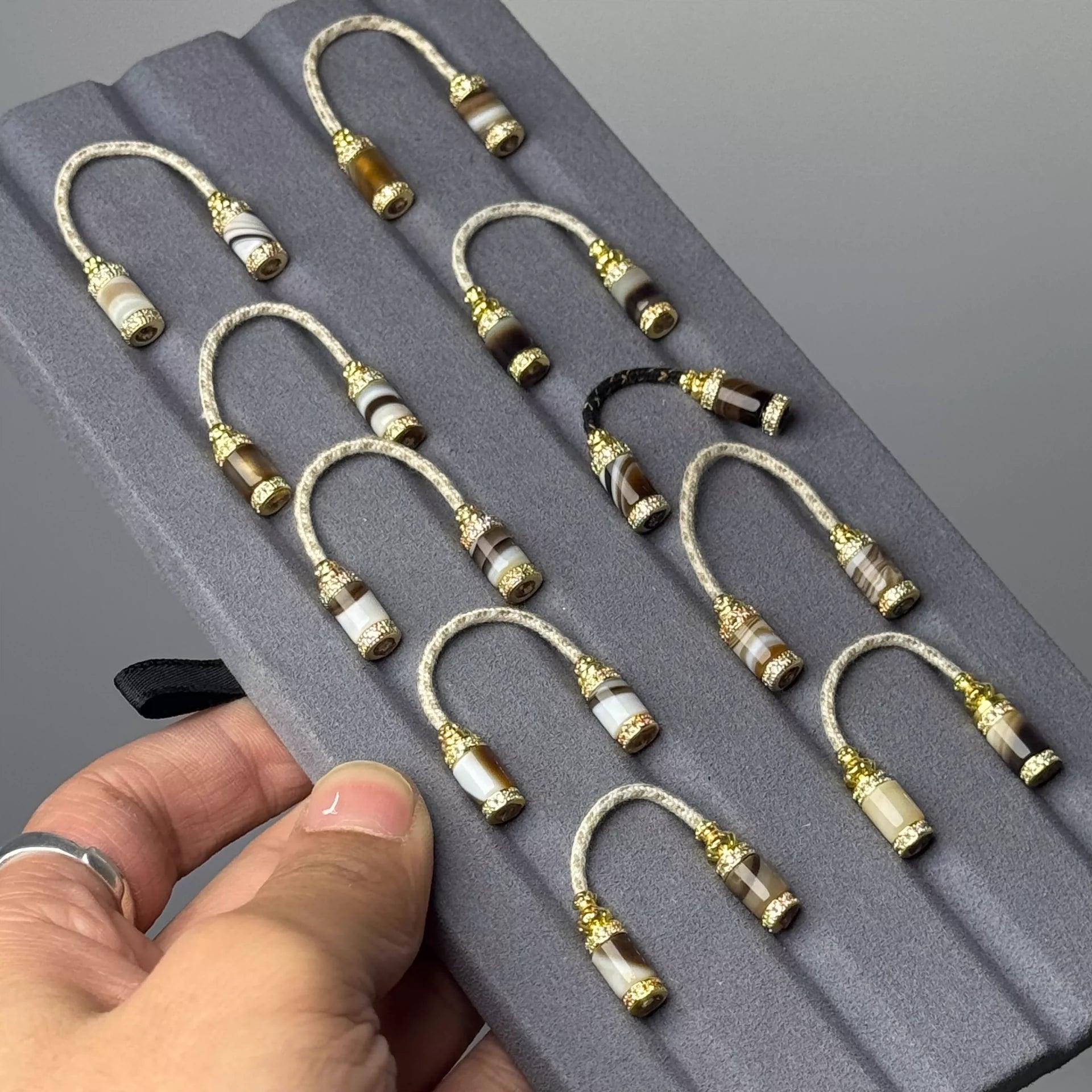 Tibetan Style Woven Agate Disciples Bead Set for 108 Buddhist Rosaries, Bracelets & Necklaces Aoao Toys