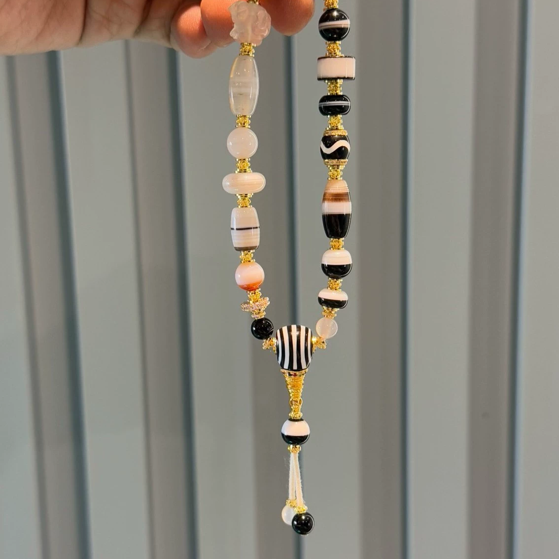 MultiTreasure Bracelet:Handcrafted Agate & Tibetan Beads Aoao Toys
