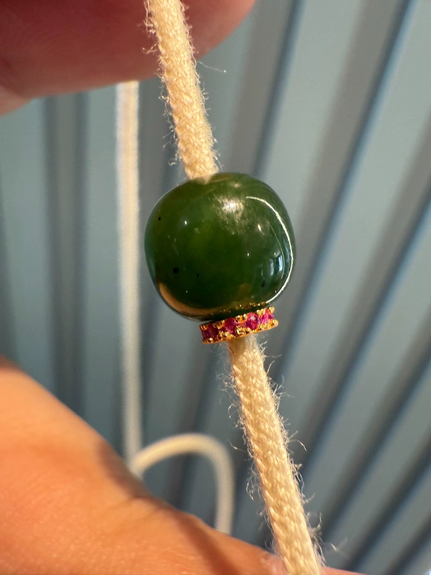 Tibetan & Western Asian Style "Celestial World" Dzi Necklace with Handmade Red-flesh Beads Aoao Toys