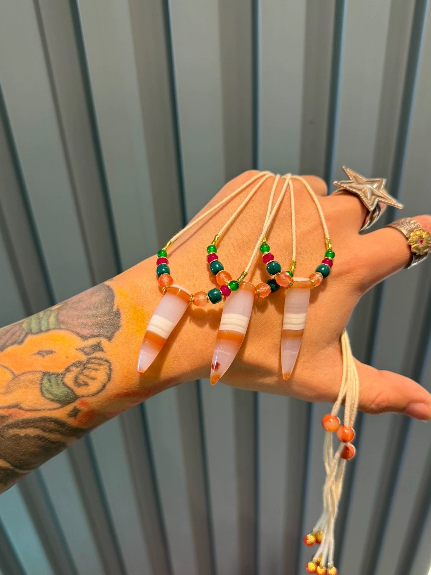 Tibetan Sardonyx Horn Bead Necklace • Cultural Fusion Masterpiece Aoao Toys