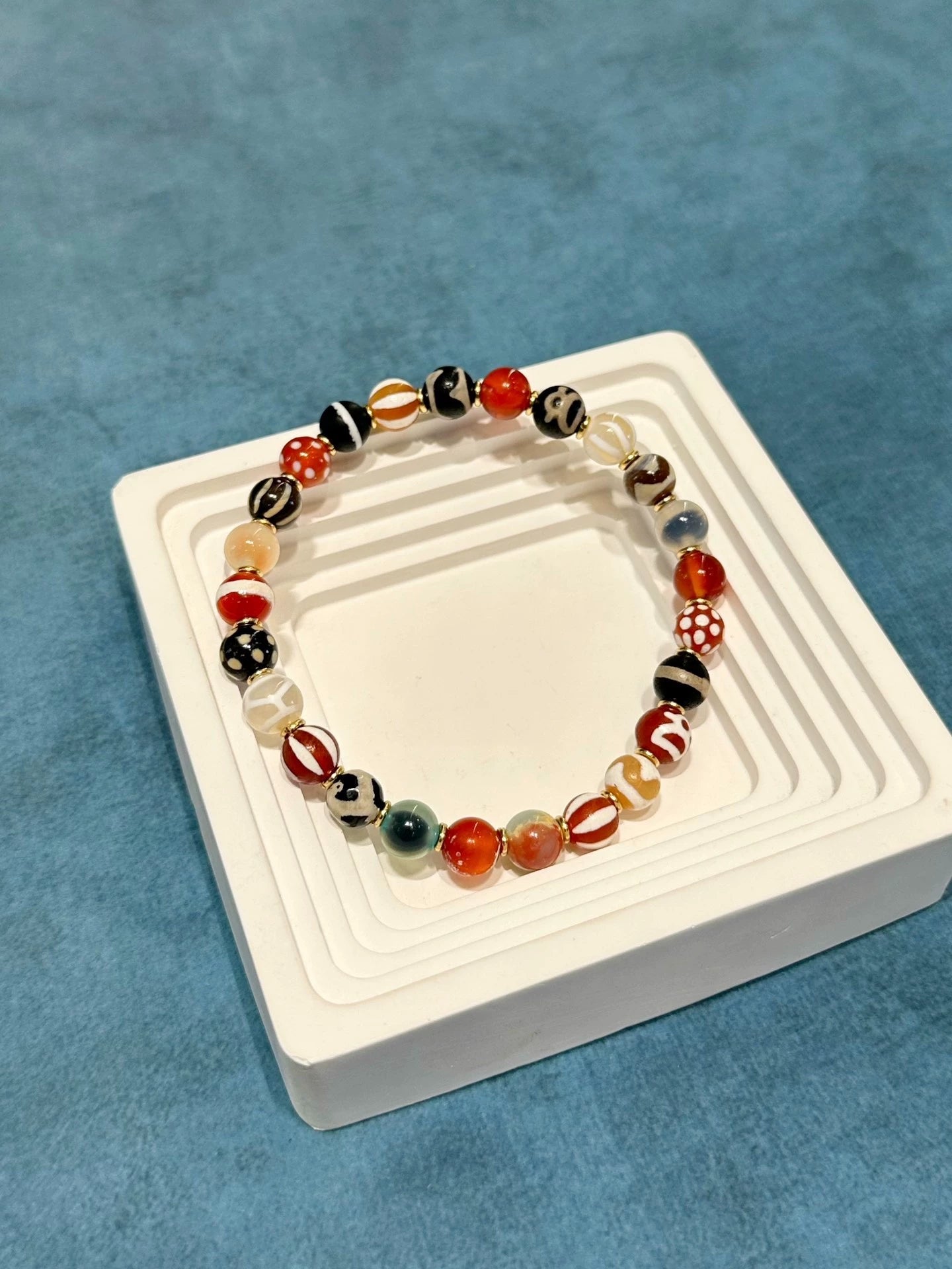 Ancient Multi-Treasure Agate Necklace • Double-Layer Tibetan Style Aoao Toys