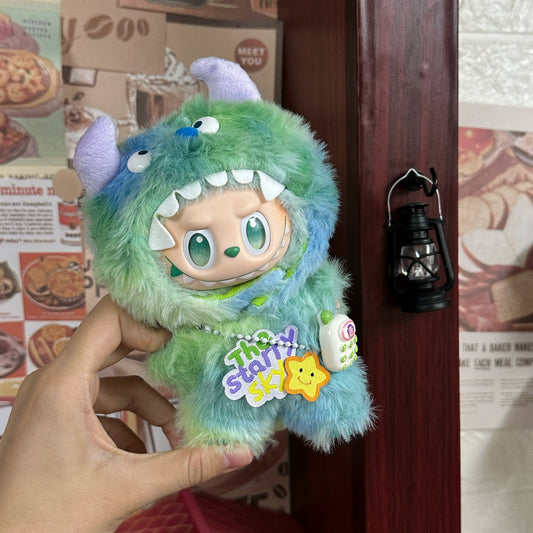 🌟 Labubu 15cm Vinyl Doll Outfit Set | Universal for Sitting Party Series • Monster Kid 2-Piece Set