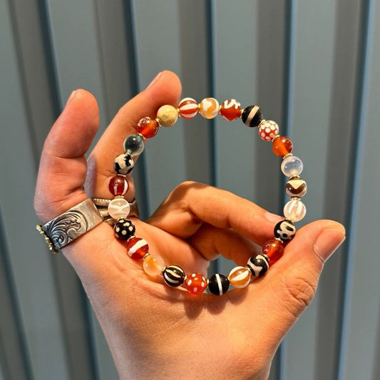 Ancient Multi-Treasure Agate Necklace • Double-Layer Tibetan Style Aoao Toys