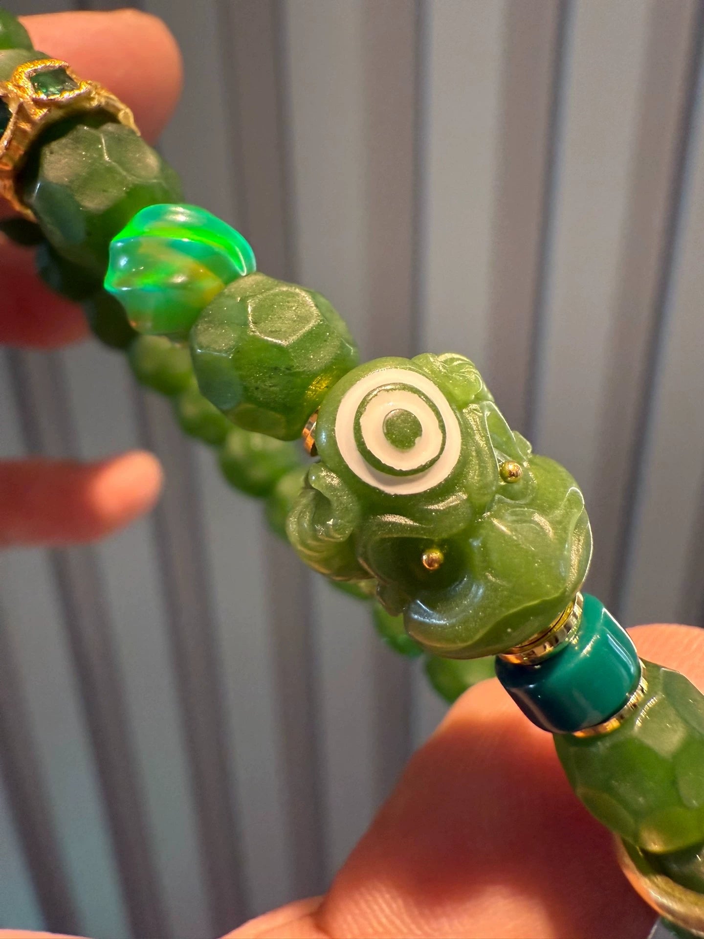 Tibetan Dzi Necklace • Red Medicine Master Bead & Victorian Agate Aoao Toys