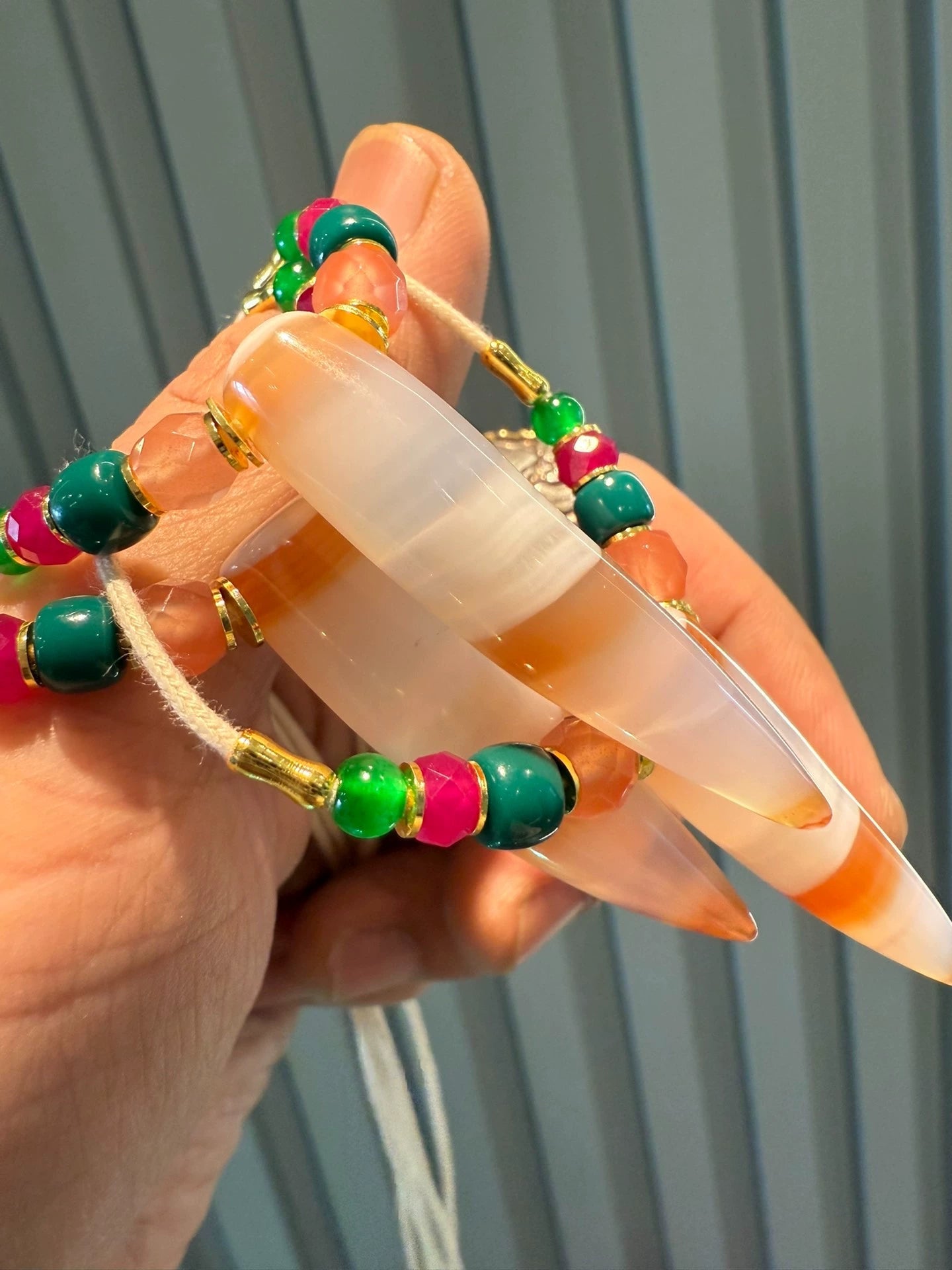 Tibetan Sardonyx Horn Bead Necklace • Cultural Fusion Masterpiece Aoao Toys