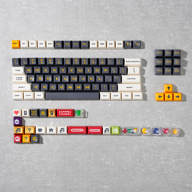 Video Game Keycaps – Unique 3D Design for 75 and 98 Keyboards