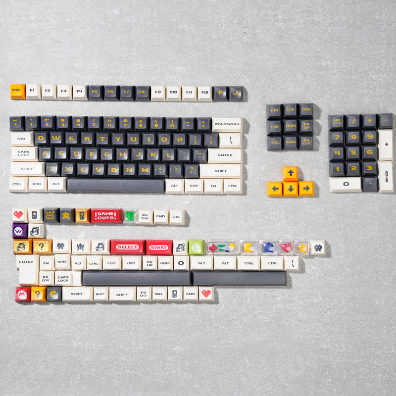 Video Game Keycaps – Unique 3D Design for 75 and 98 Keyboards